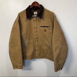 Carhartt Detroit Jacket J97 XL CML Blanket Lined Bomber Work Jacket